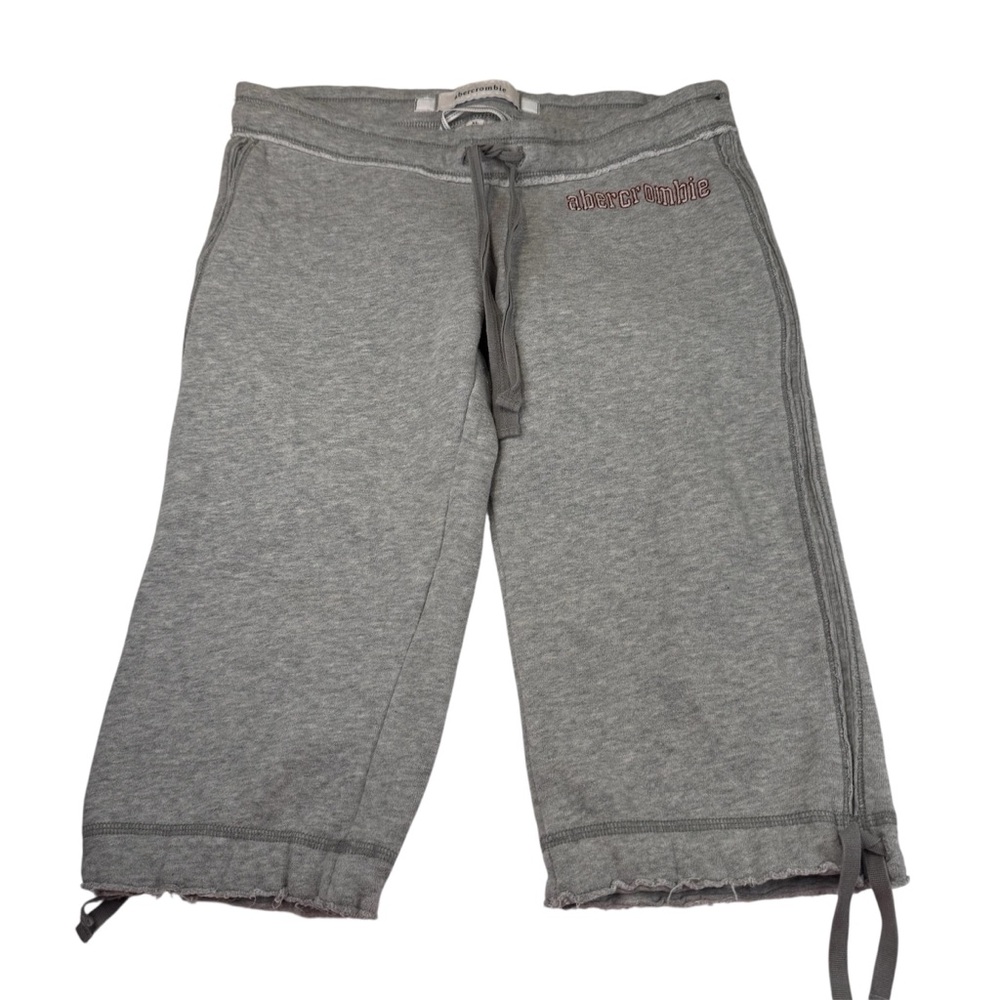 Vintage Hollister 1892 Joggers Girl's Size XL Gray Cotton Pants Y2K Drawstring
